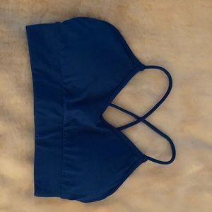 fabletics royal blue sports bra xs